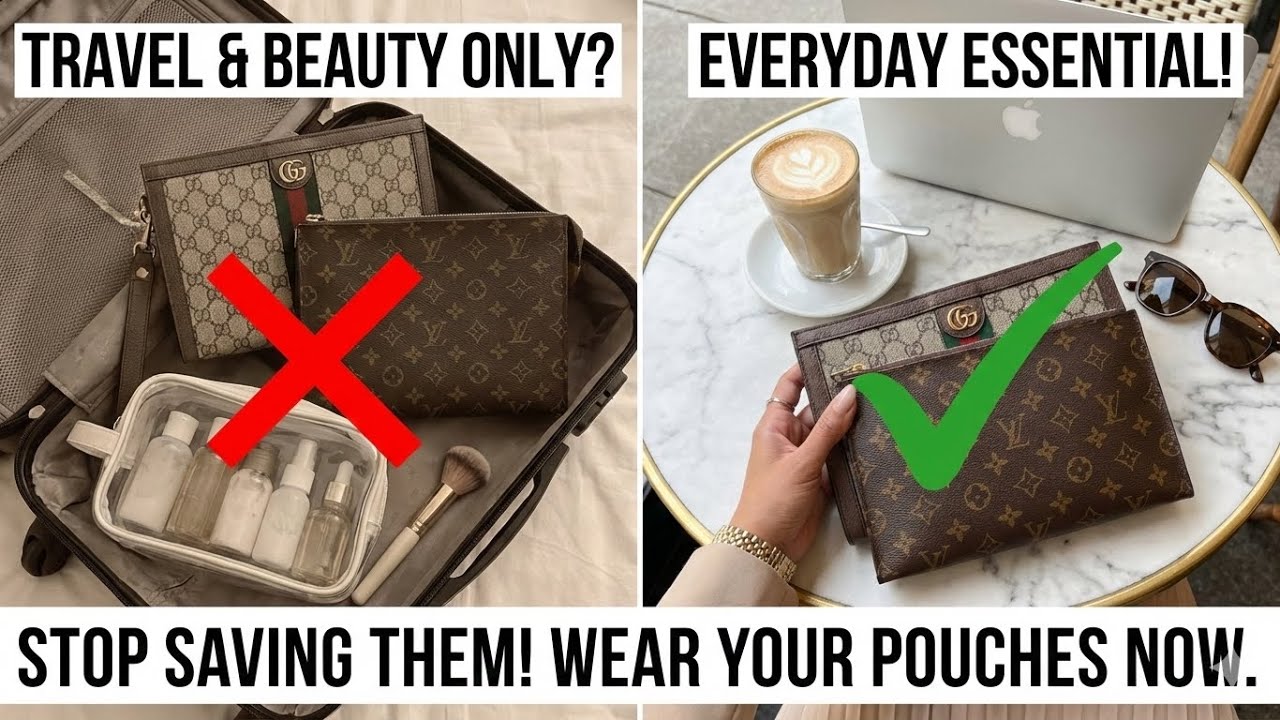 How to use a Louis Vuitton Pouche Toilette GM OR Gucci Ophelia Pouch beyond travel and beauty