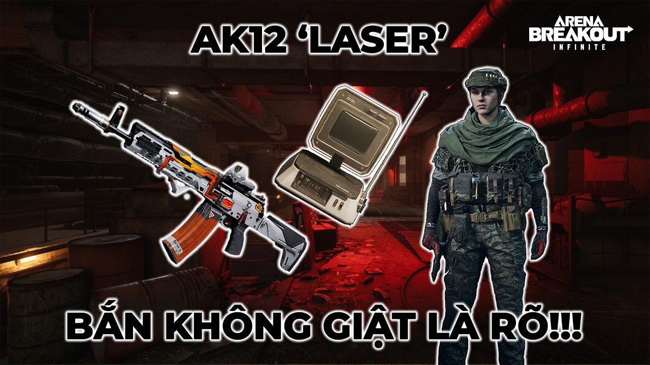 OANH TẠC lobby cùng siêu súng 'không giật' AK12 - Arena Breakout Infinite