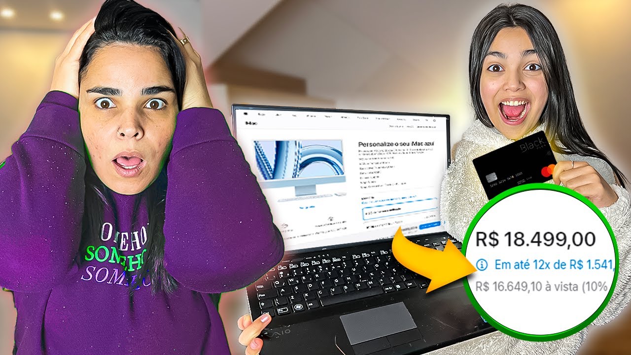 COMPREI TUDO QUE CONSEGUI NO CARTÃO DE CRÉDITO DA MINHA MÃE