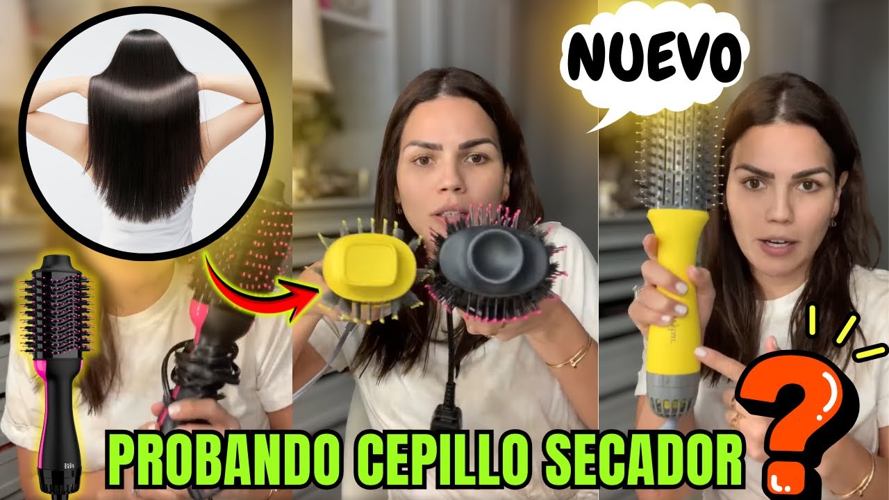 PROBANDO el NUEVO CEPILLO SECADOR 😍 ¿SÍ funciona  Cabello Perfecto en Minutos
