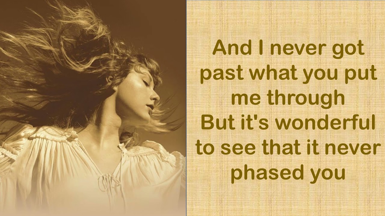 MR. PERFECTLY FINE - Taylor Swift (Taylor’s Version) (From The Vault) (Lyrics)