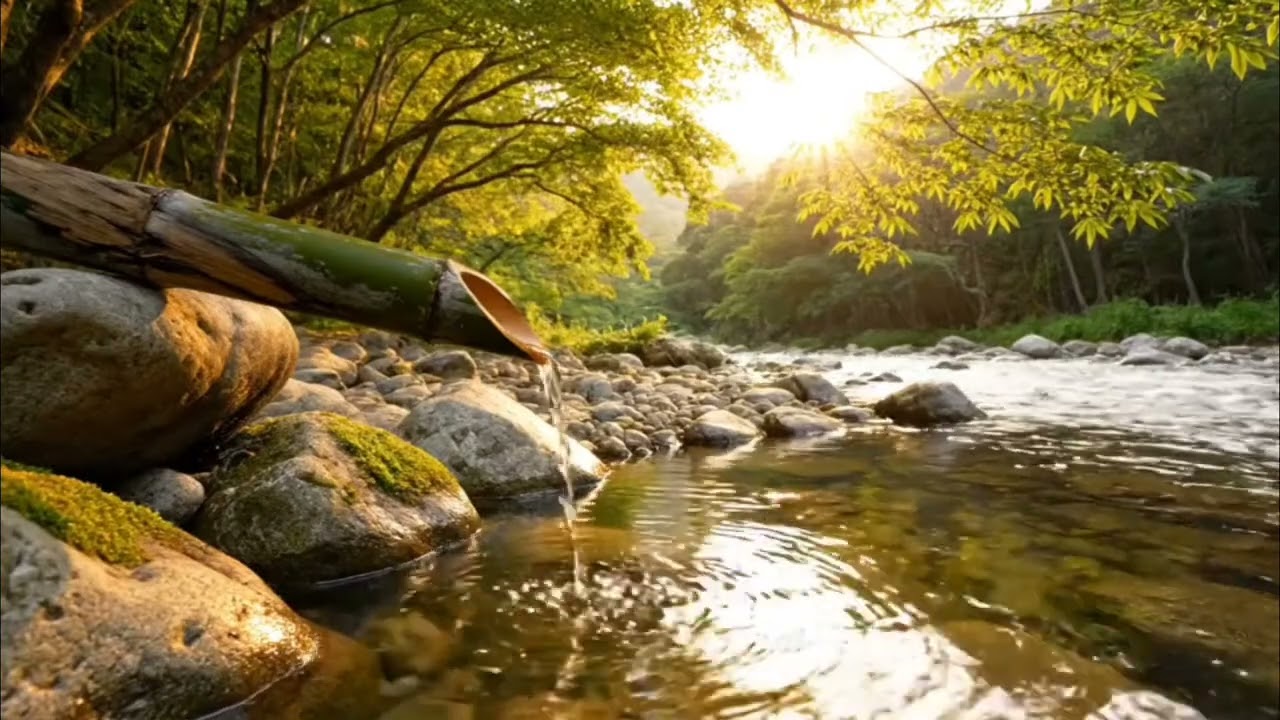 Calm your soul with the sound of bamboo water - relaxation, meditation, and sleep therapy