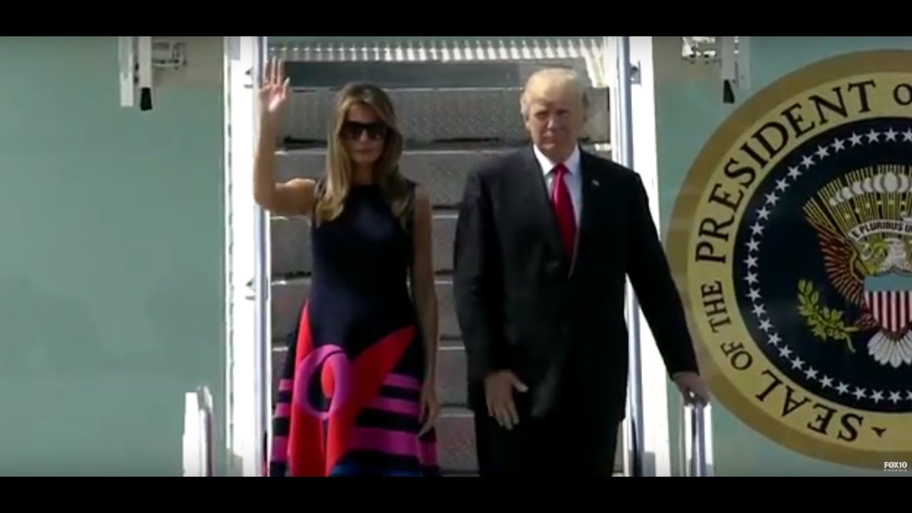 G20 ARRIVAL: President Trump And First Lady Melania Trump In Hamburg, Germany