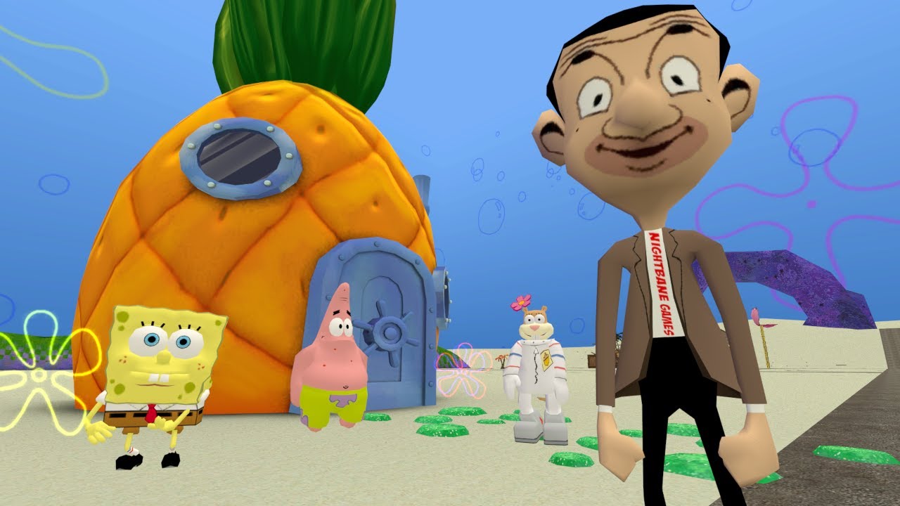 Mr. Bean in Bikini Bottom