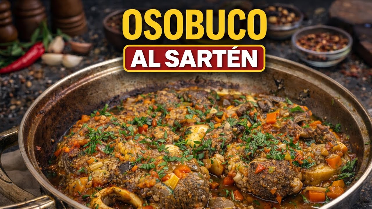 OSOBUCO al sarten, DELICIOSO y NUTRITIVO 🥩🍲