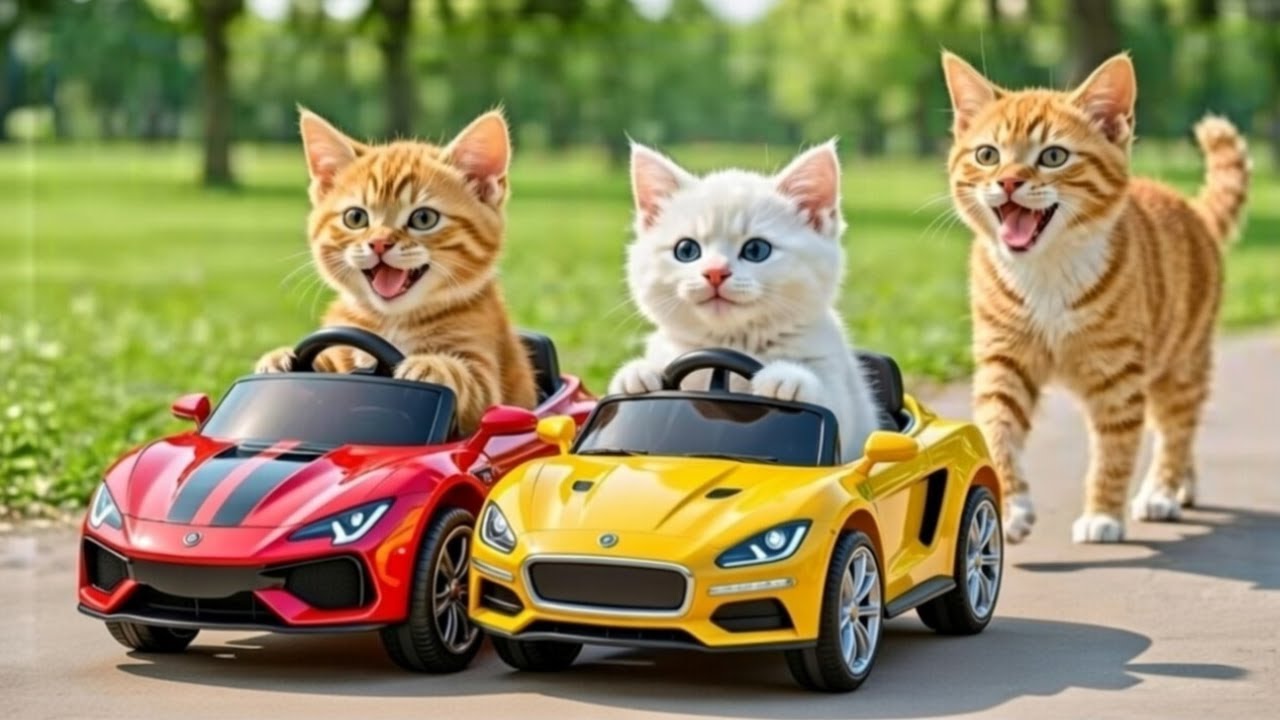 Mama Cat Trims Fur on the Farm and Makes Tiger Hat For Kittens At Home🐾🎩🐯