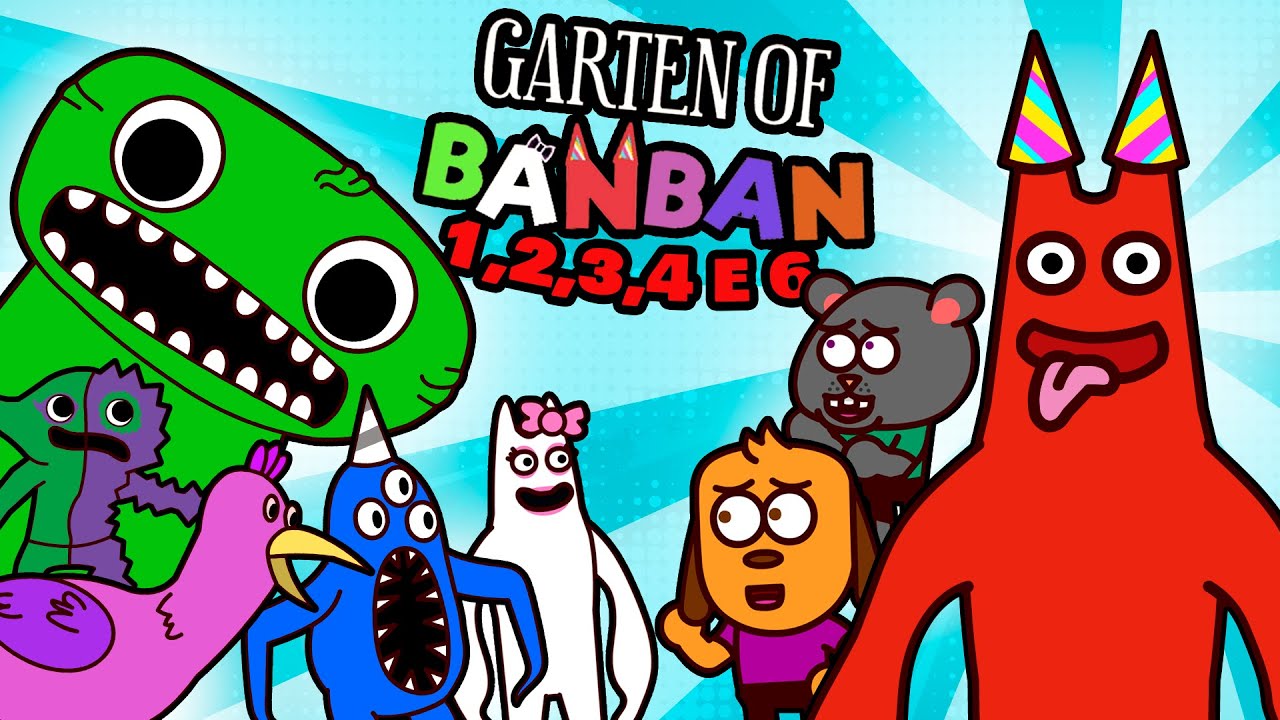Garten of Banban 1, 2, 3, 4 e 6 COMPLETO com Dogo e Ratch