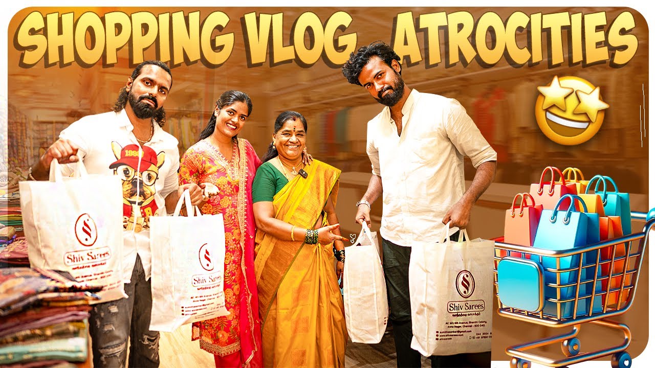 🛍️Fun Shopping with Family😍| Shiv Sarees Anna Nagar🤩 | Gowti Sowbi Vlogs