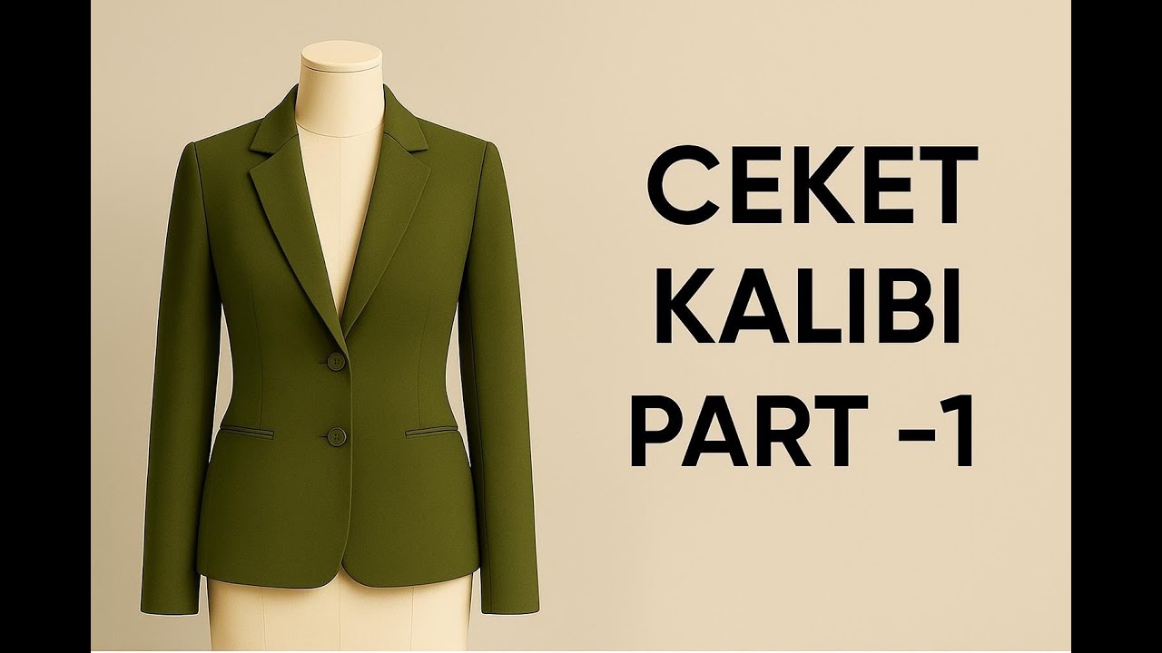 Ceket yaka kalıbı nasıl yapılır? Ceket kalıbı hazırlıyoruz PART-1🔸