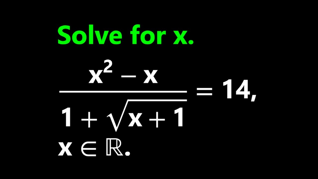 The TRICK That Solves This Messy Equation Instantly.