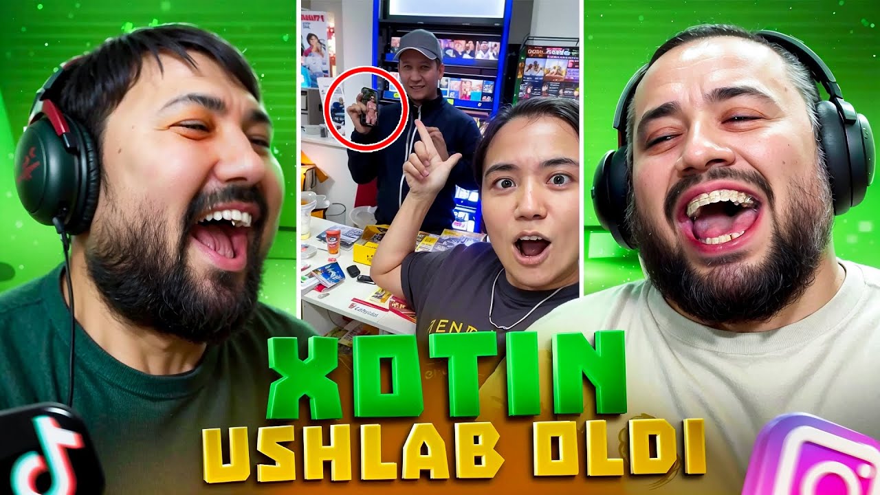 TIKTOK - REAKSIYA - DAVAY KULISHAMIZ ( 25-SON ) - XOTIN USHLAB OLDI