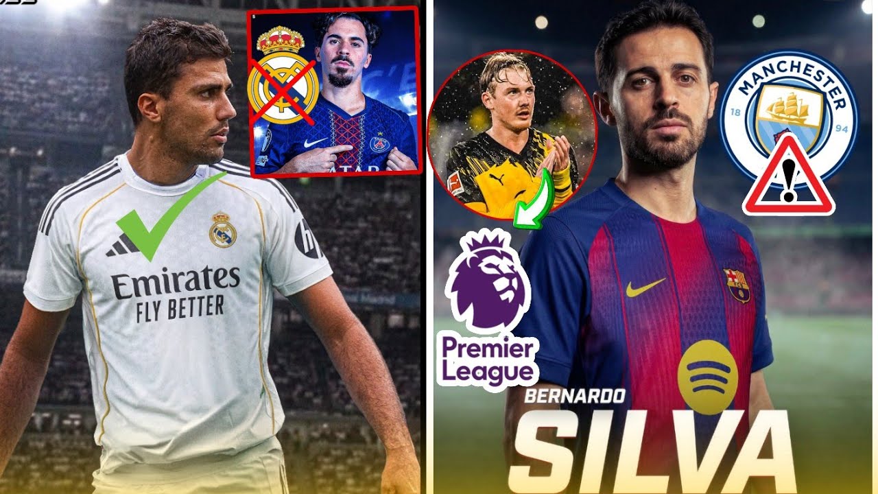 ❌️Bernardo silva quitter manchester,  Barça destination préférée..Vitinha refuse real..plan B Rodri 