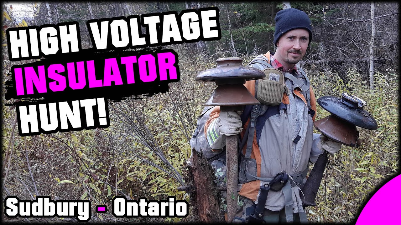 CANADIAN HIGH VOLTAGE INSULATOR HUNTING! Searching Early 1900's Transmission Lines! Sudbury Ontario