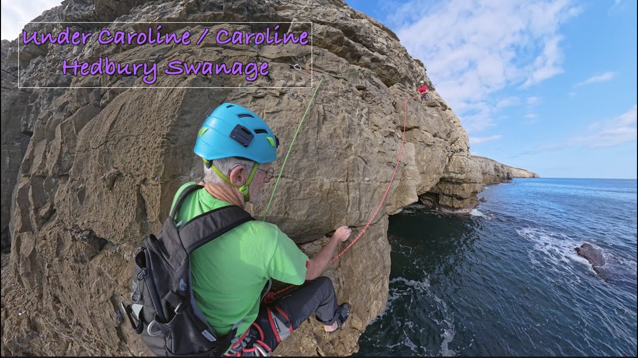 Climbing Under Caroline S4a : Caroline  S4a Hedbury Sea Cliffs, Swanage