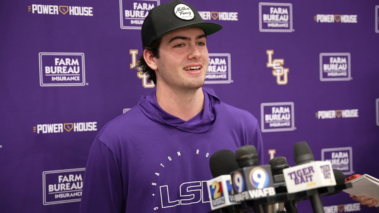 LSU Luke Holman Opening Weekend Media Availability