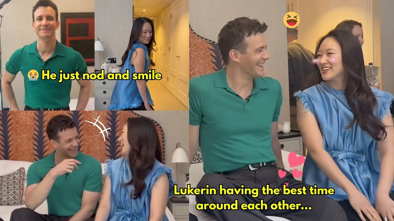 LUKE YERIN KATIE ISABELLA VICTOR WHATTTTT! Luke raises an eyebrow, and Yerin cracks up immediately 😭