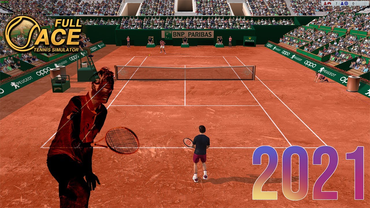FULL ACE TENNIS SIMULATOR 2023 - Federer vs. Nadal - Roland Garros - The Most Realistic Tennis Game