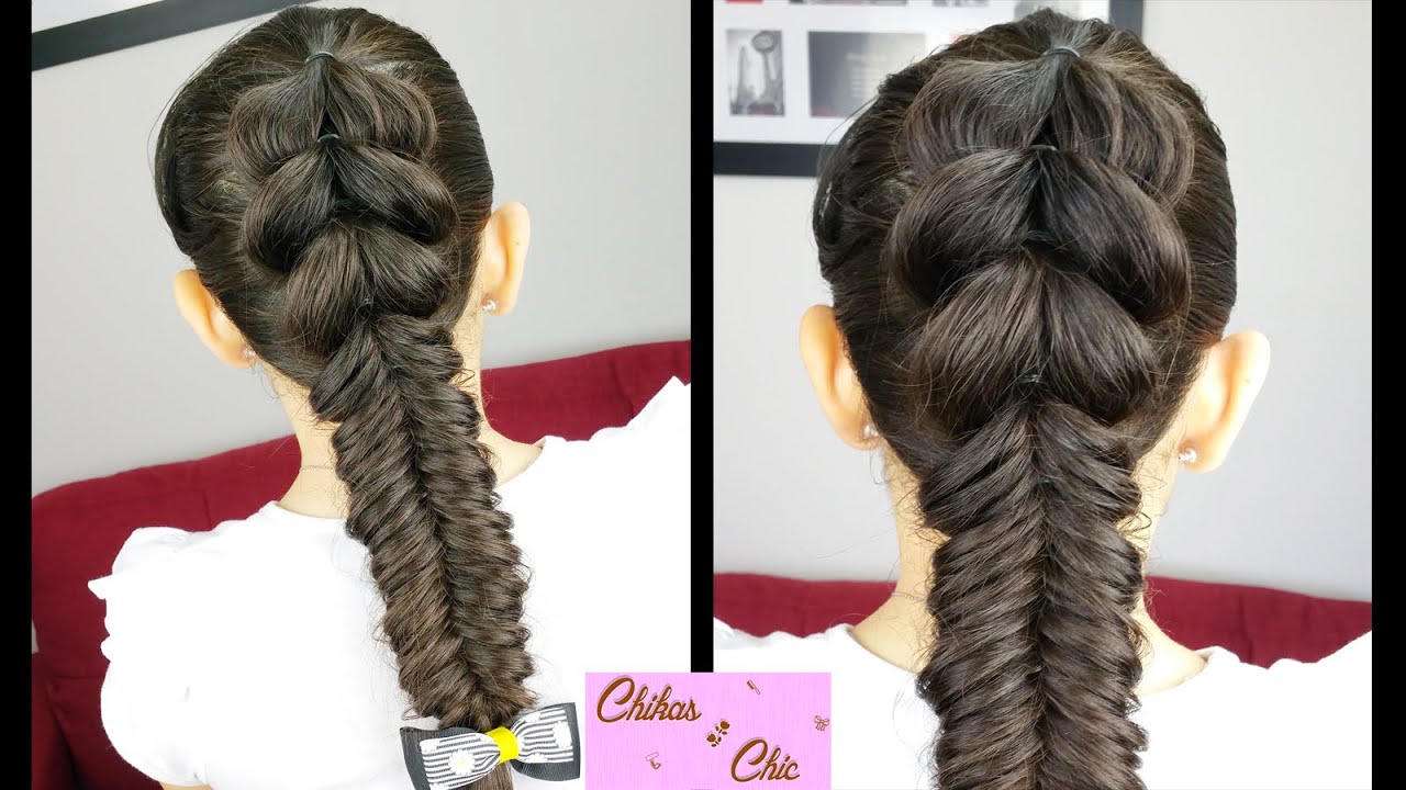 Pull-Through Fishtail: Merged Braids! | Braided Hairstyles | Cute Girly Hairstyles | Sport Hairstyle