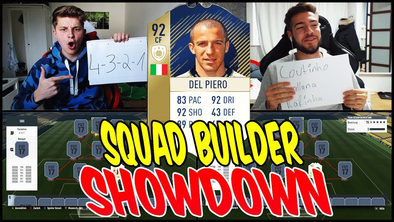 90 DEL PIERO LEGENDEN SQUAD BUILDER SHOWDOWN!! ⚽🔥⛔️ - FIFA 17 ULTIMATE TEAM (DEUTSCH)