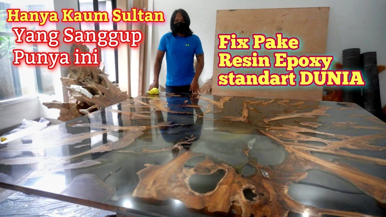 MEJA SEGEDE INI PAKE RESIN EPOXY?? DAN DI KERJAKAN ORANG INDONESIA??