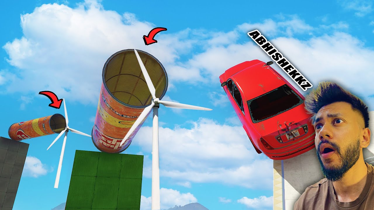 TATTI 💩CAR WINDMILL PARKOUR RACE😡 | GTA 5 PARKOUR RACE