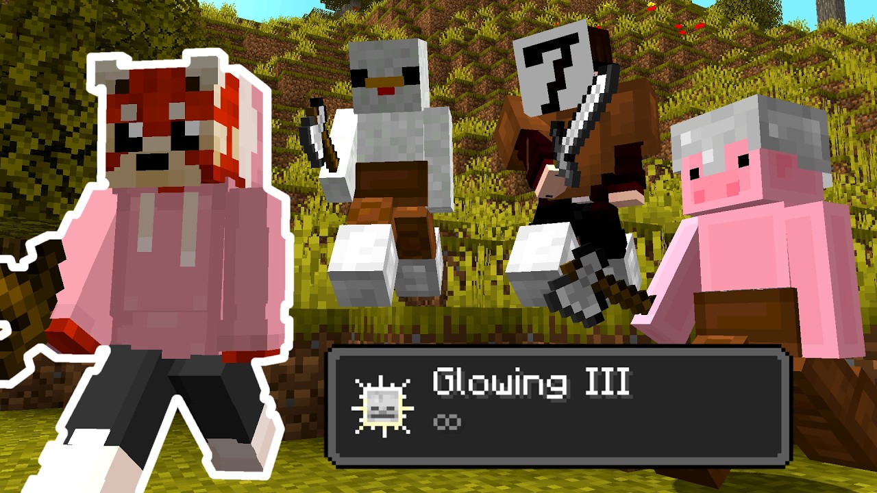 Minecraft Survivalist VS 3 Hitmen