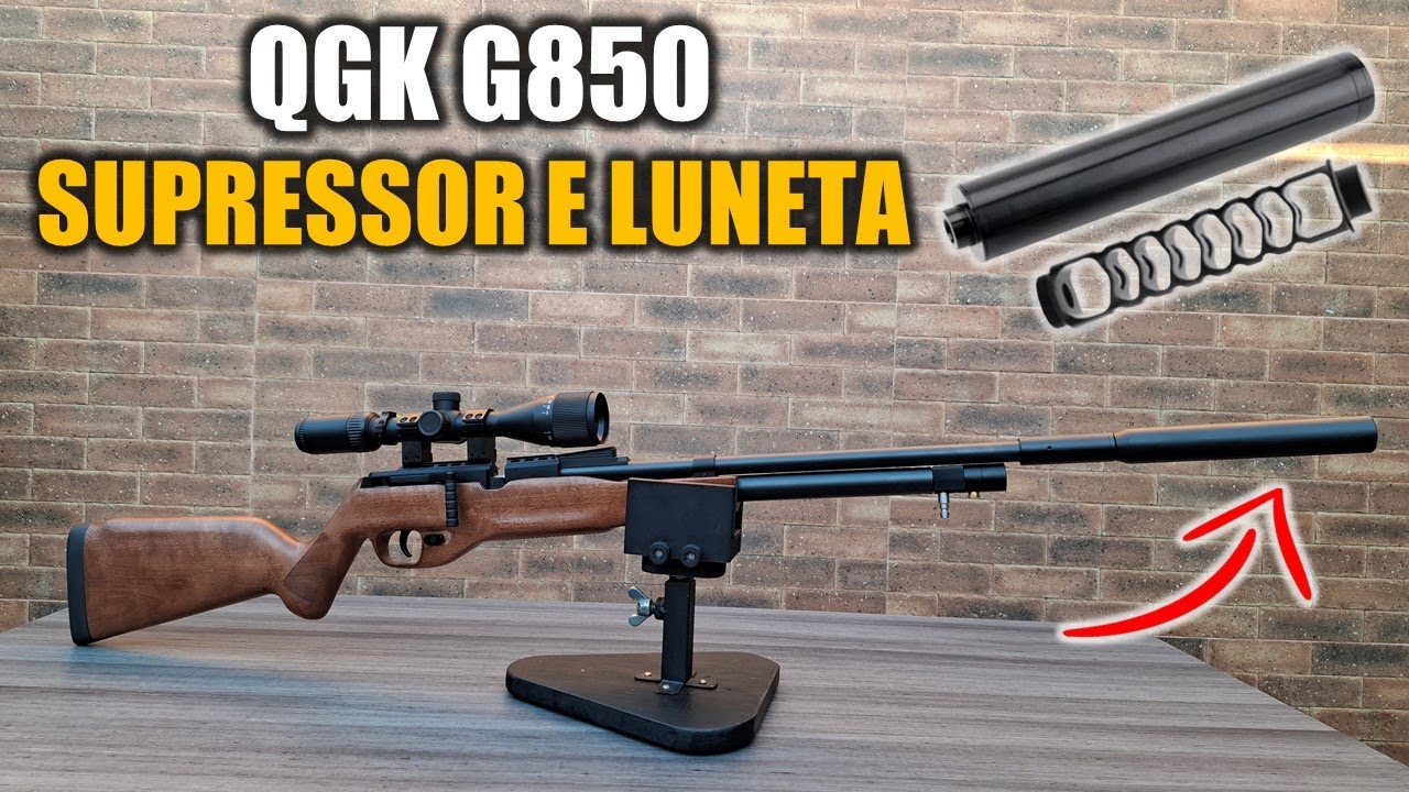 QGK G850 INSTALAR SUPRESSOR, LUNETA E REMOVER ALÇA DE MIRA
