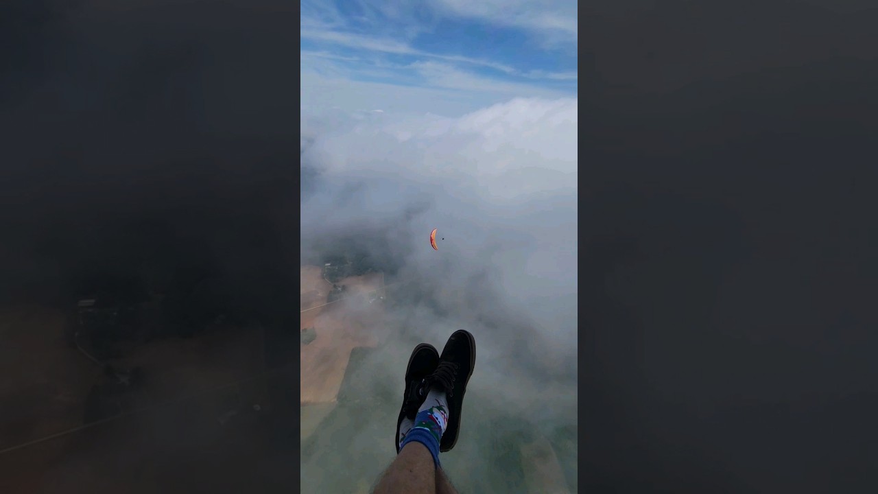 Spiraling through the clouds! #paramotor
