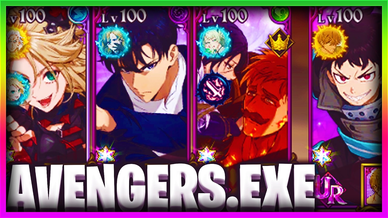 TEAM HUMAINE AVENGERS AVEC ROXY BLEUE LR (c'est trop débile mdr) ! - 7DS: Grand Cross