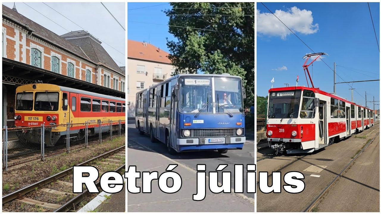 Retró (minden)napok júliusban Miskolcon (Ikarus 280, Tátra, Bengáli + vonatok)