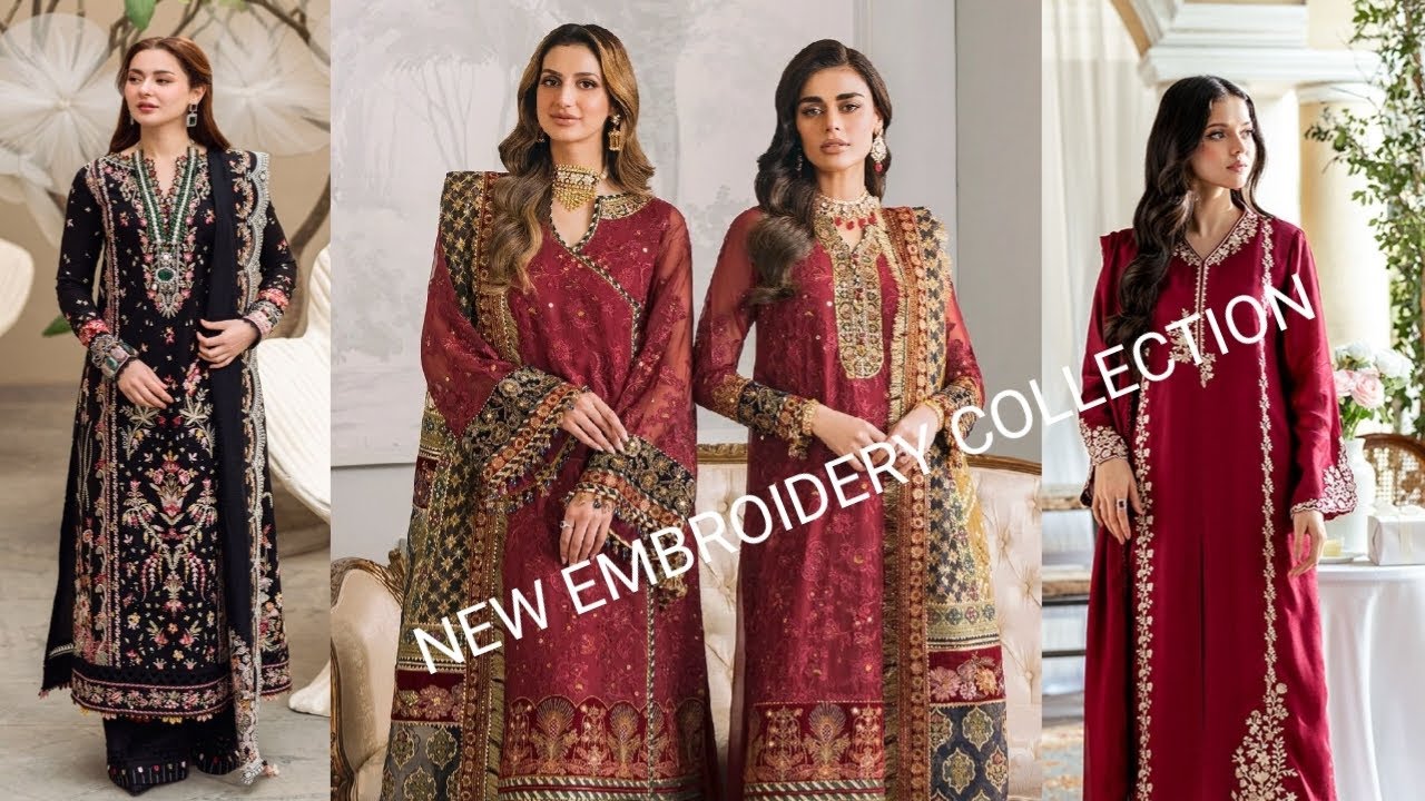 Beautiful Embroidered Suits Collection 😍 | Ready to Wear Party Dresses