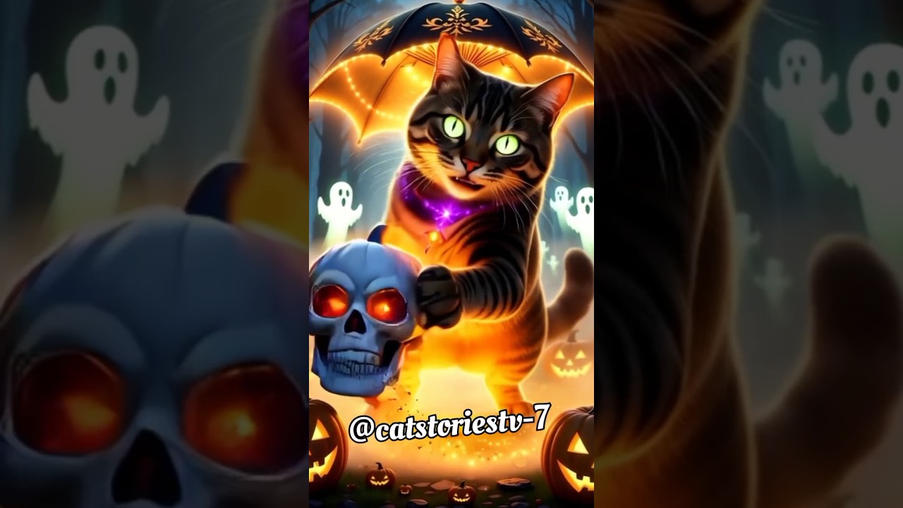 Heart-Stopping Cat Story: When an AI-Cat Took Over Your Feed 😻🔥 #halloween #cat #cute