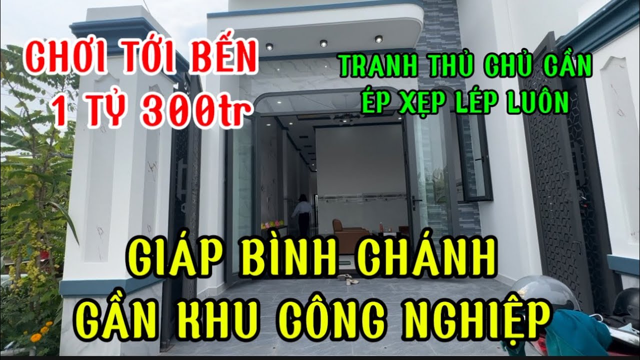  Chủ ngộp .Dứt căn này cho e , 4,5x18m đúng 1 tỷ 3 sổ Hồng riêng giáp bình Chánh về quận 8 gần xịt 