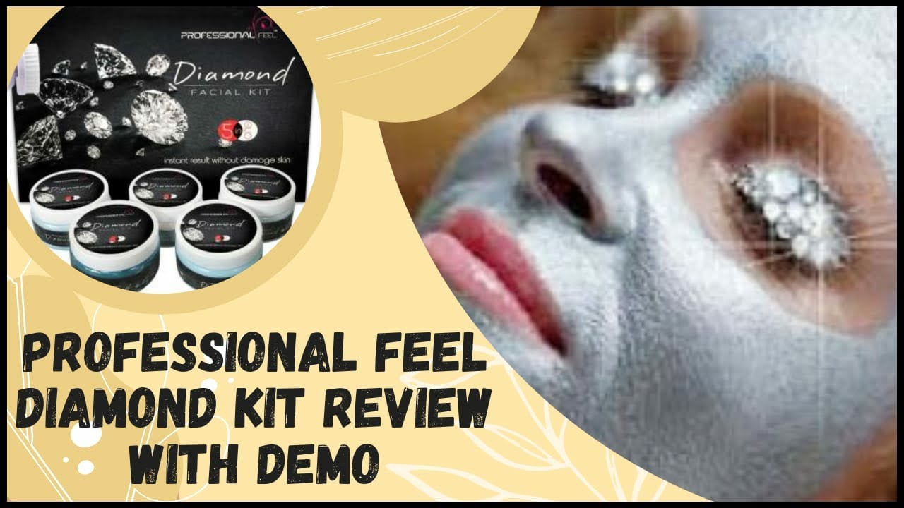 Diamond facial at home step by step| professional feel diamond  facial kit review/ facial kaise kare
