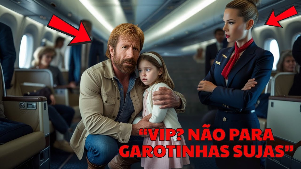 Comissária de Bordo ESTAPEIA MENINA DE 5 ANOS Sem Saber Que o Avô É Chuck Norris