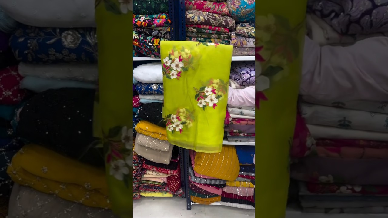 Organza Fabric || Cheapest Fabric Manufacturer || Organza Fabric in Wholesale price #shorts