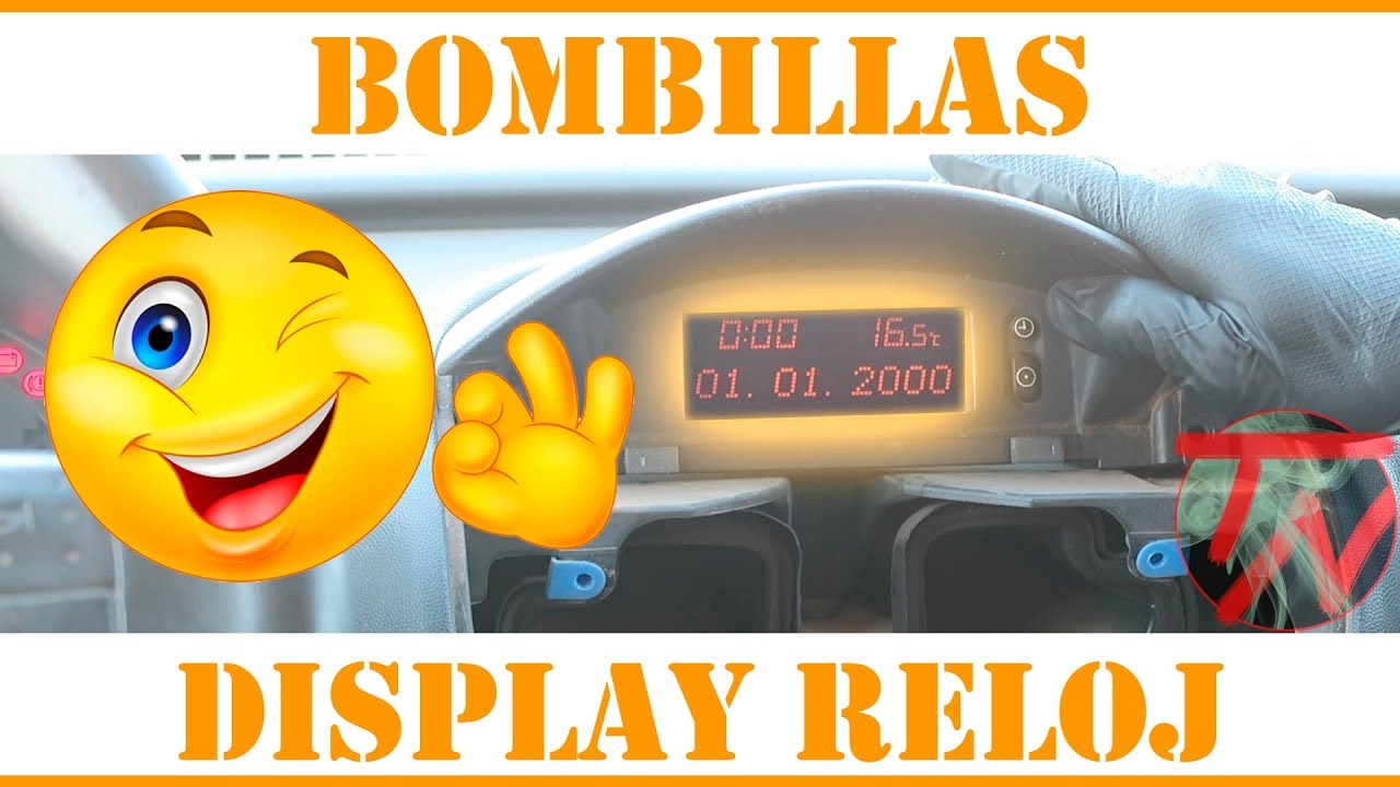 Como cambiar BOMBILLAS DISPLAY RELOJ tablero reparar coche 💡