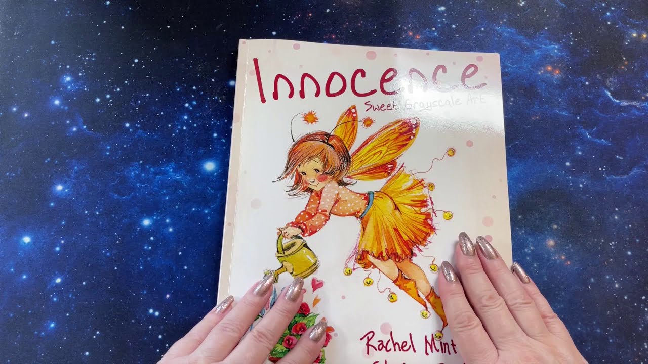 Adult Coloring - Happy Mail and flip through of Innocnece