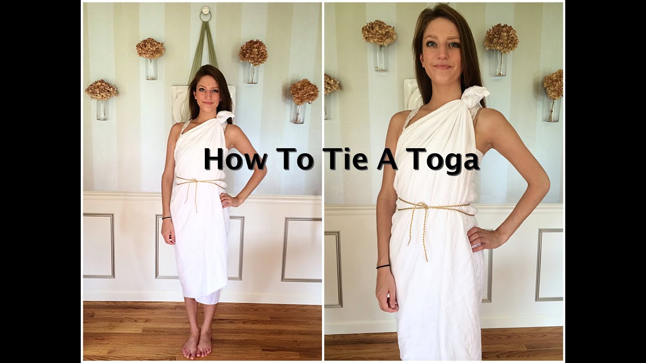 How To Tie A Toga Tutorial