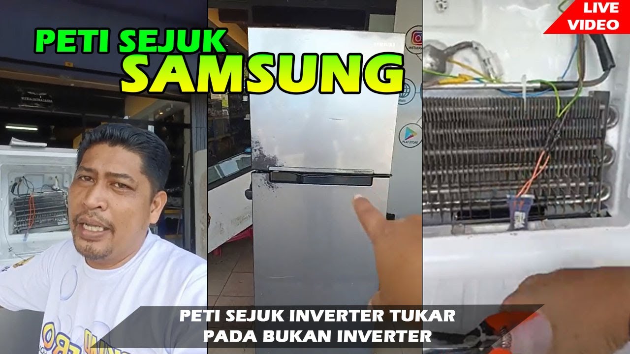 Peti sejuk inverter tukar pada bukan inverter