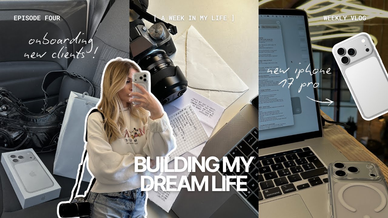 A WEEK IN MY LIFE: onboarding nuovi clienti, creazione contenuti e nuovo iphone 17 pro | weekly vlog