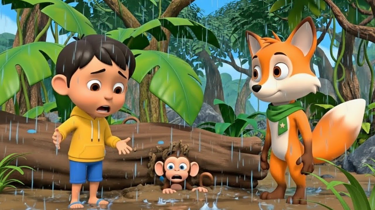 Aarav & Riko 🦊🌿 | Magical Jungle Rescue Story | 3D Cartoon Animation | Hindi