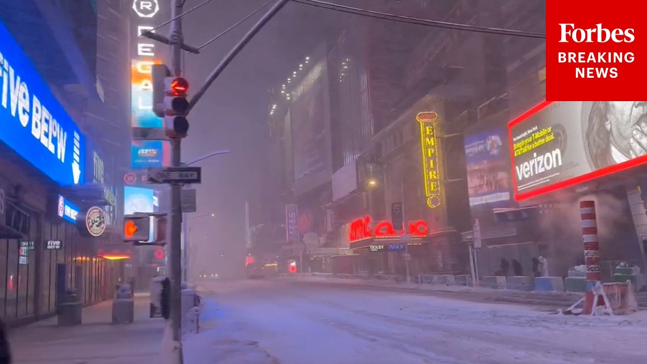Winter Storm Hits New York City
