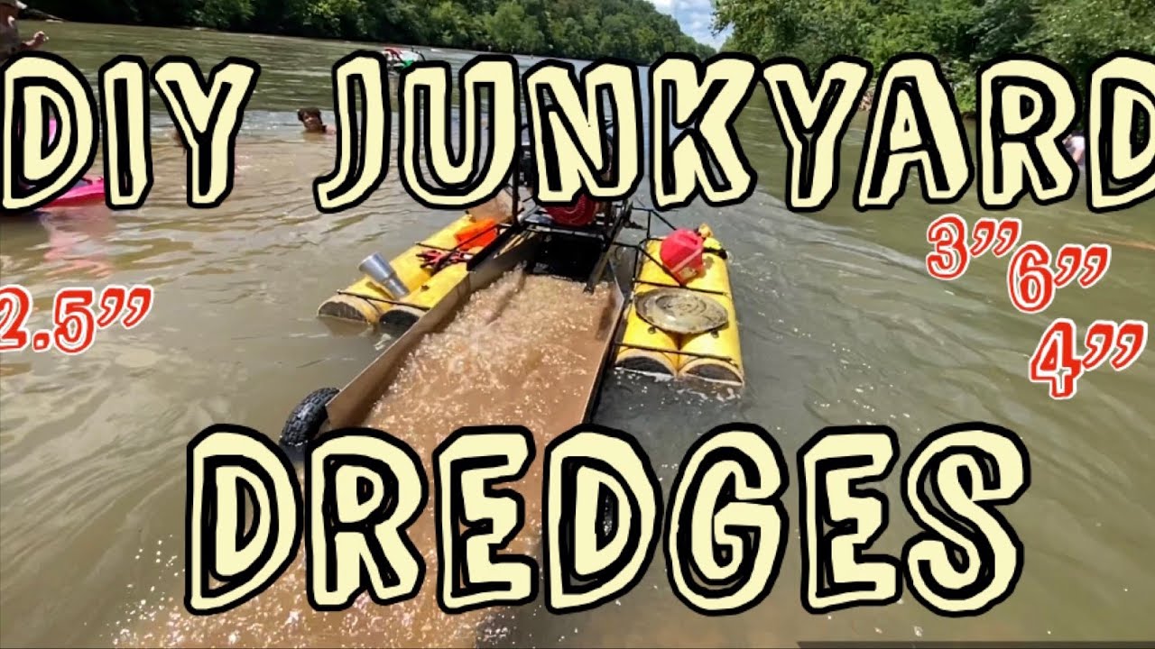 DIY junkyard Gold dredges getting gold