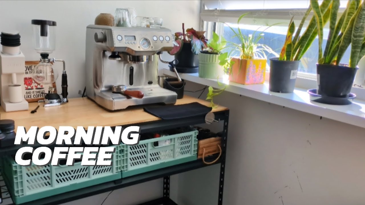 Morning Latte at home with Breville Dual Boiler and Varia Vs3 Grinder -ASMR #coffee #asmr
