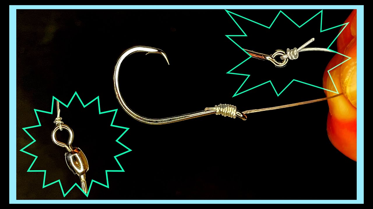 3 Ways to tie a Hook using a Wire Leader