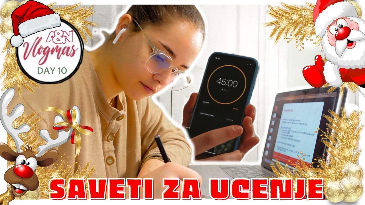 KAKO DA USPETE SVE SVOJE ISPITE/TESTOVE - VLOGMAS 10/31🎄
