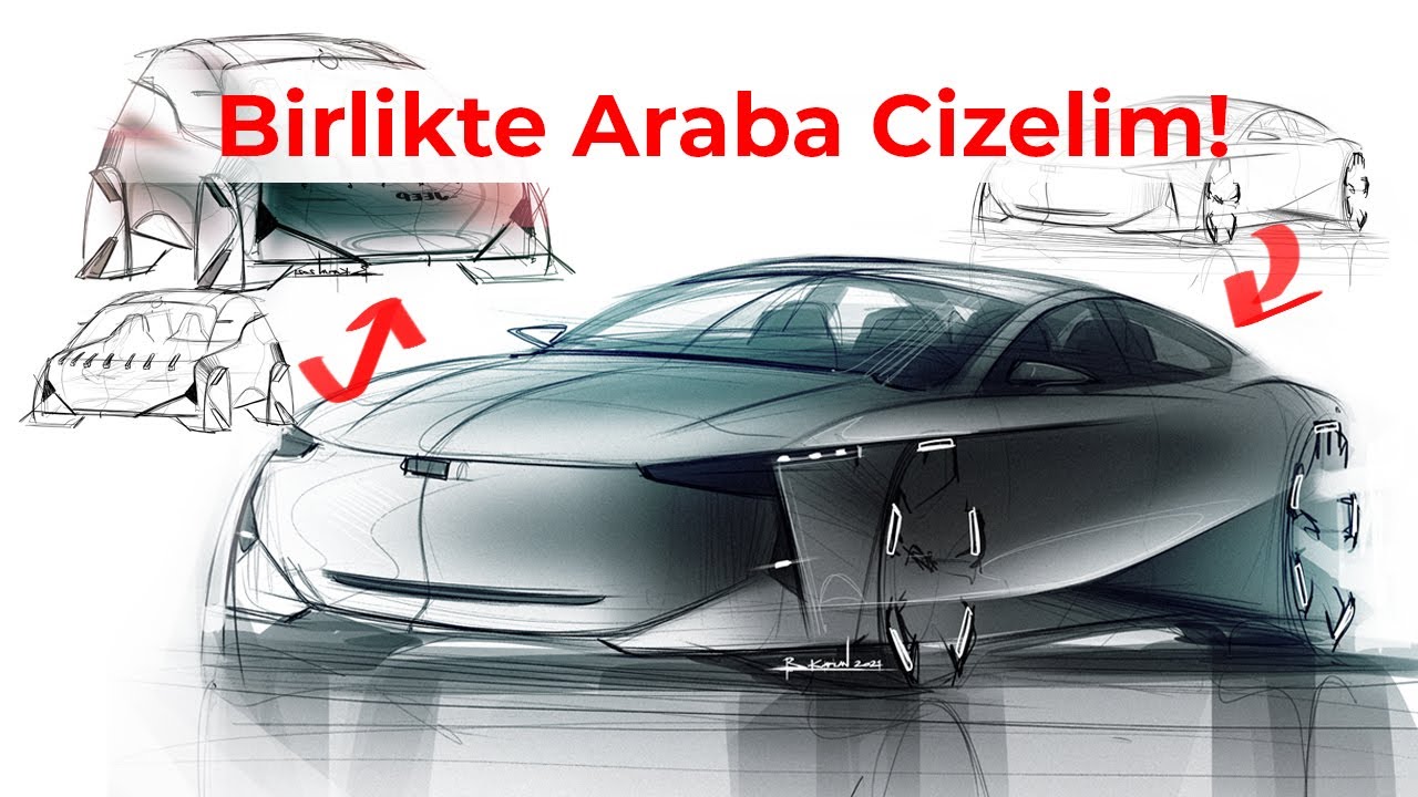 ARABA TASARIMI PHOTOSHOP CIZIM SURECI! 