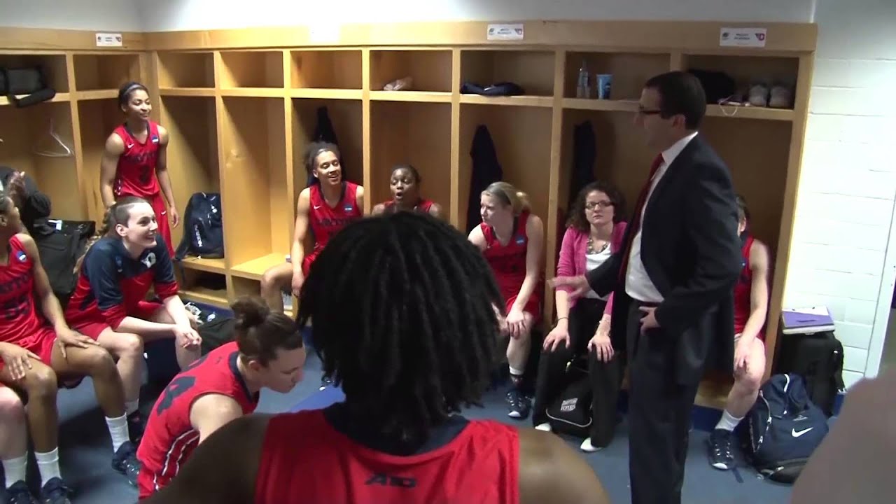 Dayton WBB Victory Celebration!