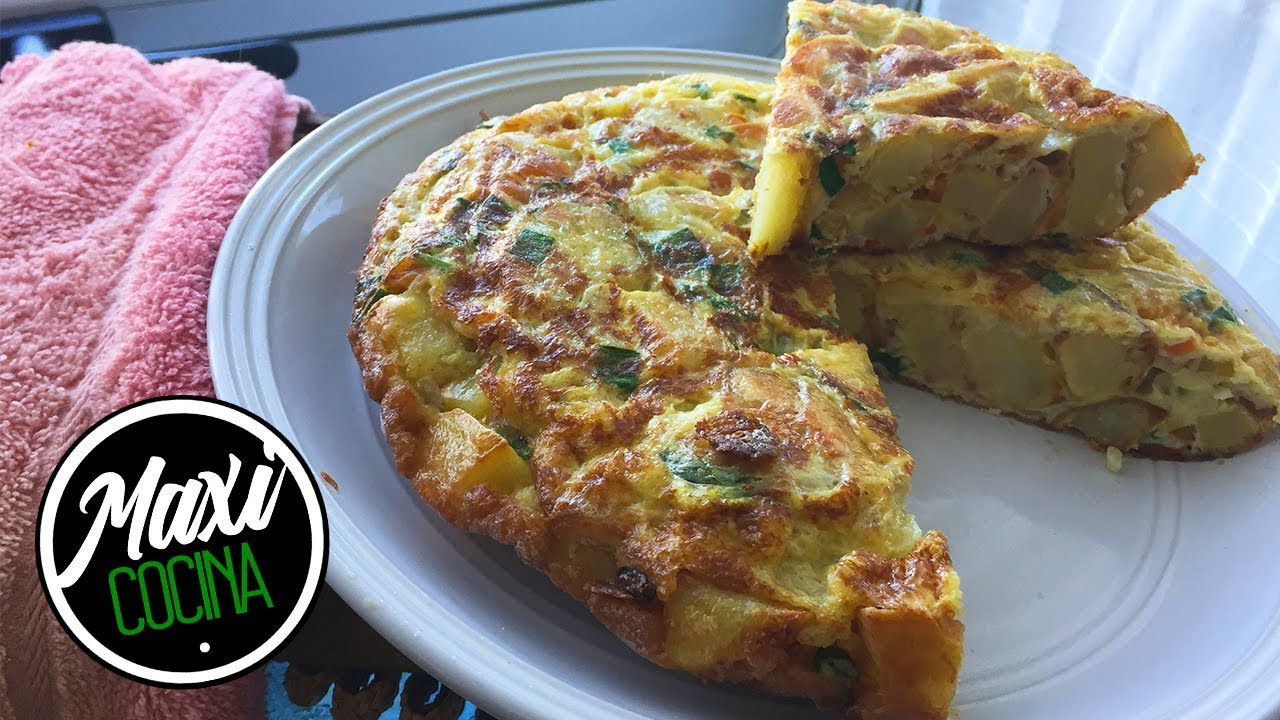 COMO HACER TORTILLA DE PAPAS | Receta Facil | Maxi Cocina